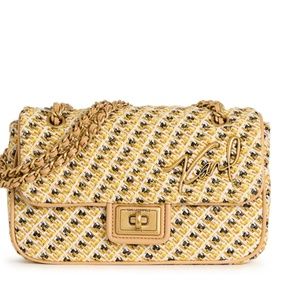 Karl Largerfeld Agyness Boucle Shoulder Bag. NEW